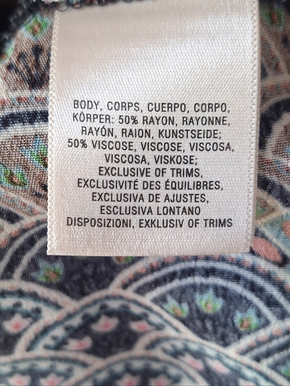 Anthropologie Maeve Monaco Empire Fan Print Boho Smocked Dress Women’s Size M - Picture 4 of 6